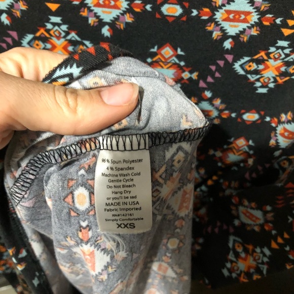 XXS LuLaRoe Irma - Picture 2 of 3